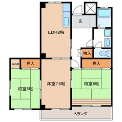 市民公園前駅 徒歩6分 5階の物件間取画像